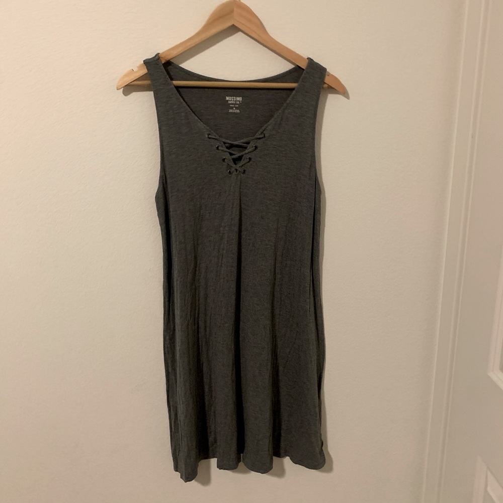 Grey T-shirt Mini Dress